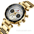 REWARD Calendrier Second Chronographe Lumineux Montre étanche